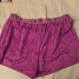 Under Armour Fuchsia Athletic Shorts